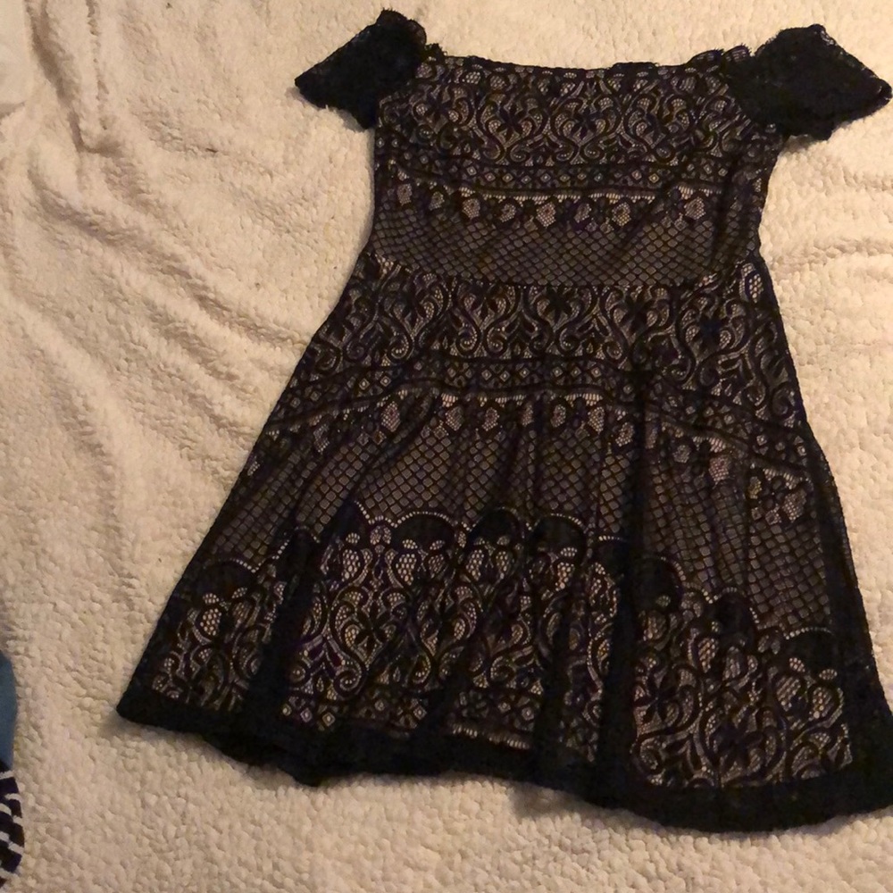 Off the shoulder lace dress
